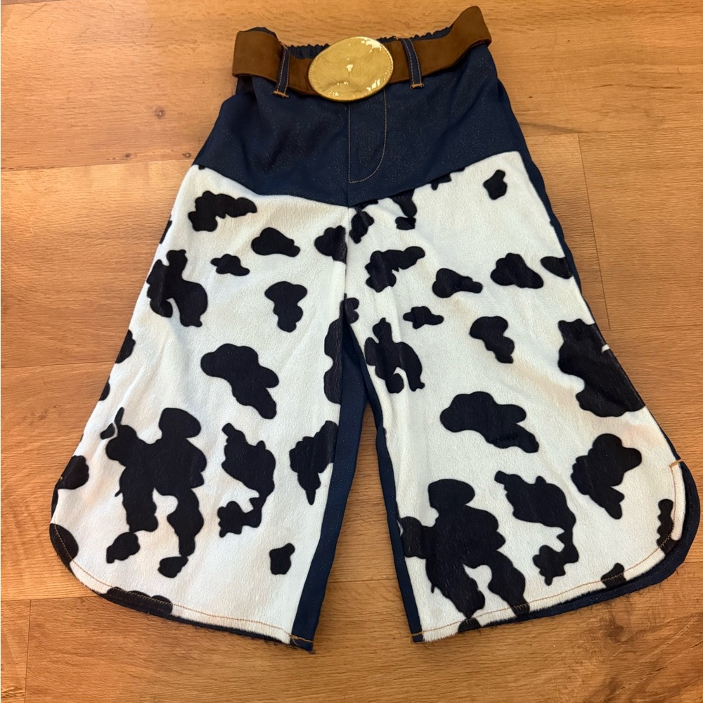 Disney Store Toy Story Cowgirl Jesse Costume Pants Cow Print Size XXS 2-3 GUC